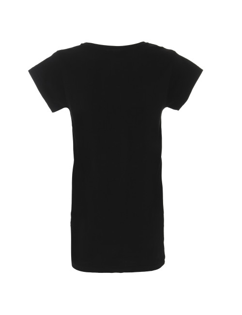 CRIMSON CUT LADIES` EXTEND T-SHIRT Women`s BLACK print embroidery silkscreen