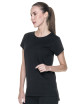 CRIMSON CUT LADIES` EXTEND T-SHIRT Women`s BLACK print embroidery silkscreen