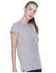 2Ladies` extend women`s t-shirt light gray melange Crimson Cut