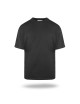 Purpurrot geschnittenes Herren-T-Shirt EXTREME BLACK mit Firmenlogo und Aufdruck