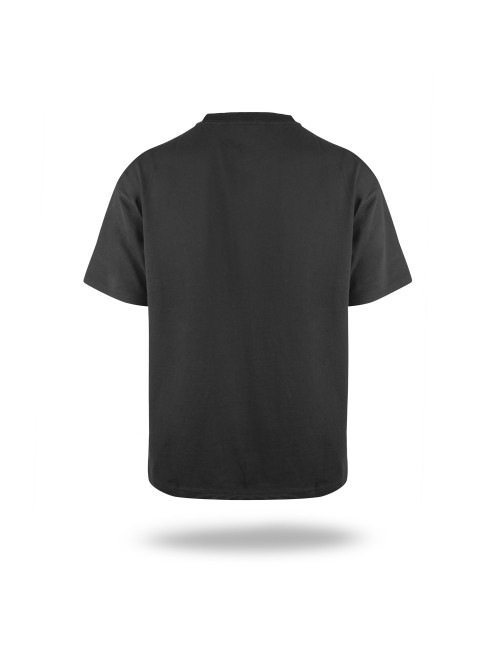Crimson cut men`s t-shirt EXTREME BLACK under the logo for companies, print