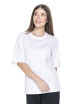Crimson cut women`s t-shirt LADIES` EXTREME WHITE with logo embroidery