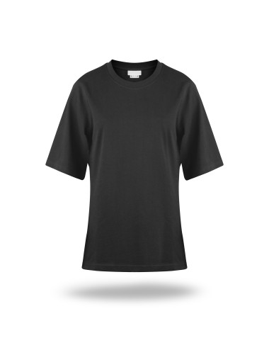 Crimson cut women`s t-shirt LADIES` EXTREME BLACK with logo embroidery