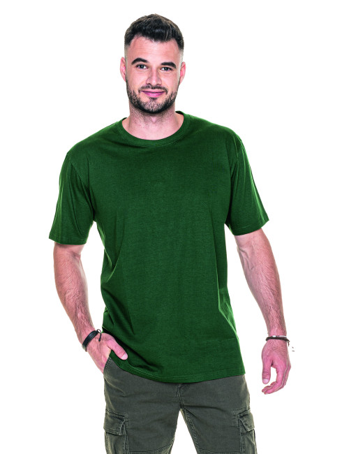 Herren T-Shirt 200 flaschengrün Geffer