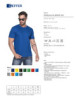 2Herren T-Shirt 200 Kornblumenblau Geffer
