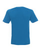 GEFFER Men`s T-SHIRT 200 BLUE silkscreen transfer logo embroidery