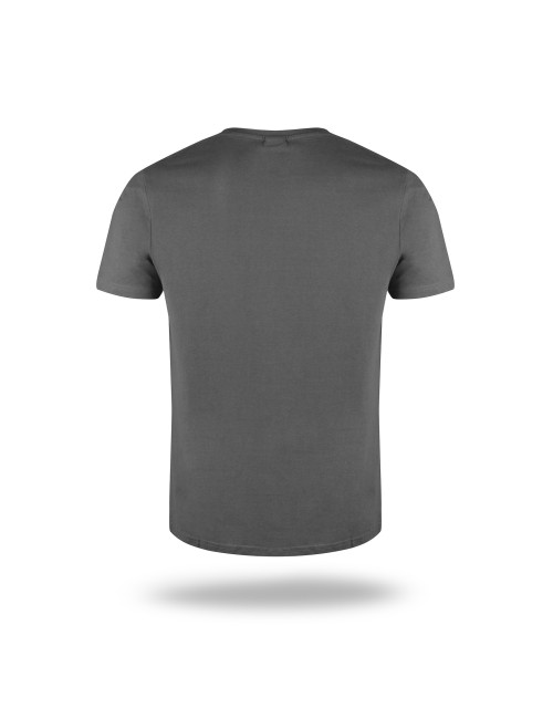 Geffer Herren T-Shirt 200 GRAU mit Firmenlogo, Stickerei, Aufdruck