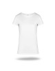 GEFFER LADIES` T-SHIRT 205 WHITE embroidery screen printing logo for the company