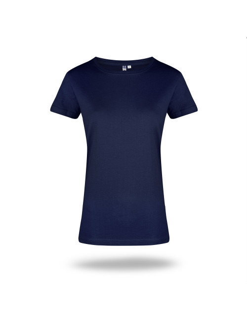 GEFFER DAMEN-T-SHIRT 205 MARINEBLAU DTG-Druck, Siebdruck, Logo-Stickerei