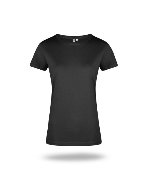 GEFFER DAMEN-T-SHIRT 205 SCHWARZ Stickerei, Siebdruck, Firmenlogo-Druck