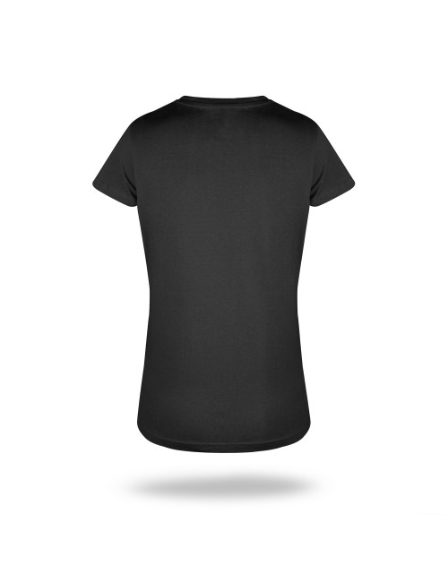 GEFFER DAMEN-T-SHIRT 205 SCHWARZ Stickerei, Siebdruck, Firmenlogo-Druck