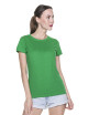 GEFFER T-SHIRT FOR WOMEN 205 GREEN SPRING silkscreen print logo embroidery
