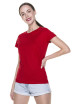 GEFFER DAMEN-T-SHIRT 205 ROT, Aufdruck, Stickerei, Siebdruck, Firmenlogo