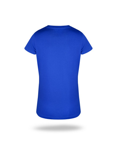 GEFFER LADIES` T-SHIRT 205 CORNFLOWER print embroidery silkscreen logo transfer