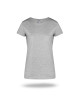 GEFFER DAMEN T-SHIRT 205 HELLGRAU MELANGE Druck Stickerei Siebdruck