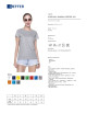 GEFFER LADIES` T-SHIRT 205 LIGHT GRAY MELANGE print embroidery silkscreen