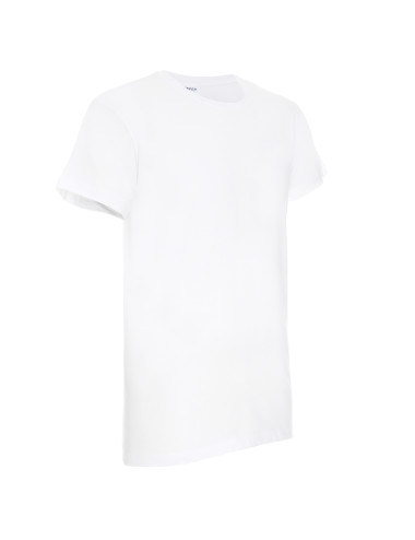 GEFFER Men`s T-SHIRT 100 WHITE screen printing DTG printing embroidery logo for companies