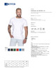 GEFFER Men`s T-SHIRT 100 WHITE screen printing DTG printing embroidery logo for companies