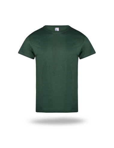 GEFFER HERREN-T-SHIRT 100 BOTTLE GREEN, Aufdruck, Logo-Stickerei, Siebdruck
