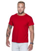 GEFFER HERREN-T-Shirt 100 ROT mit Stickerei, Logo-Siebdruck