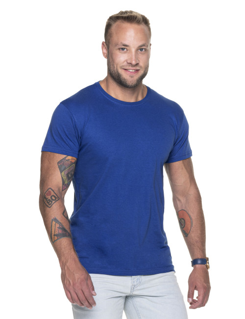 GEFFER HERREN-T-SHIRT 100 CORONA BRAUN Stickerei DTF-Druck Firmenlogo-Stickerei