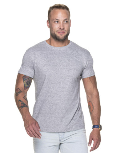 T-shirt men 100 light gray melange Geffer