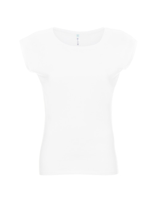 GEFFER T-SHIRT Women`s 250 WHITE embroidery print company logo silkscreen