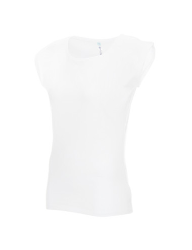 GEFFER Damen T-SHIRT 250 WEISS Stickerei, Firmenlogo, Siebdruck