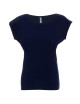 GEFFER T-SHIRT Women`s 250 NAVY print silkscreen logo embroidery