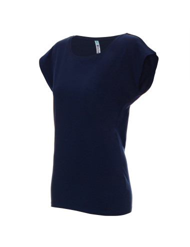 GEFFER Damen-T-Shirt 250 Marineblau mit Aufdruck, Siebdruck, Logo, Stickerei