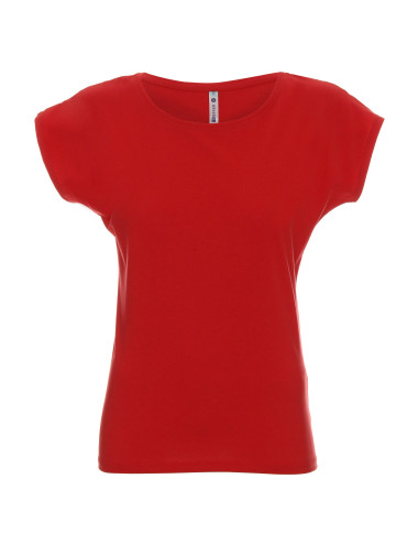 GEFFER Damen T-SHIRT 250 RED Stickerei, Logodruck, Siebdruck