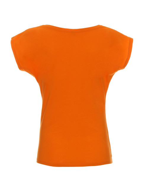 GEFFER Damen-T-Shirt 250 ORANGE, Stickerei, DTG-Druck, Logo-Siebdruck