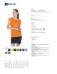 2Damen T-Shirt 250 orange Geffer