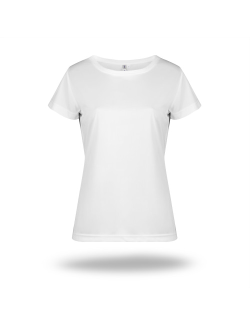 GEFFER Damen T-SHIRT 245 WEISS Aufdruck Stickerei DTG Thermotransfer