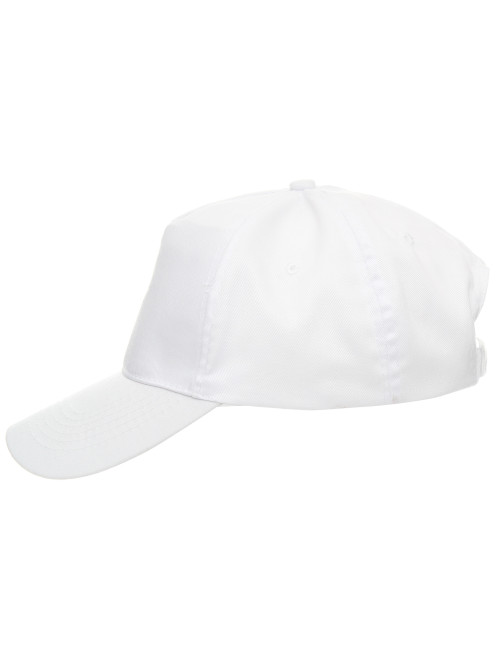 Promostars cap CLASSIC WHITE embroidery logo print