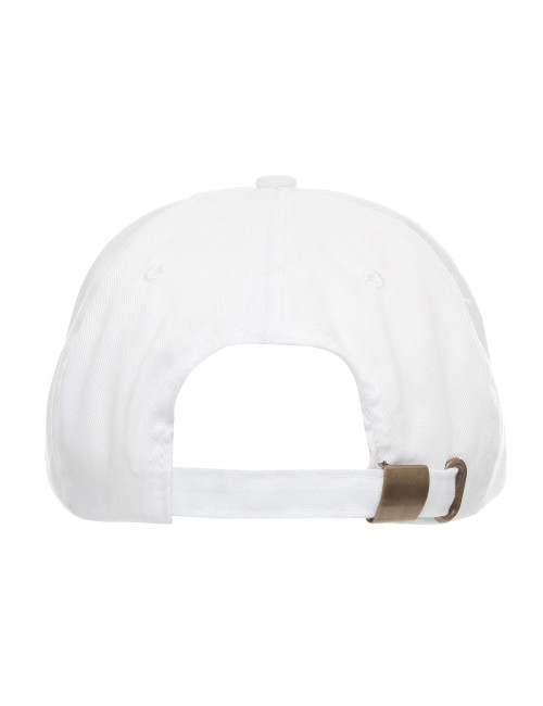 Promostars czapka z daszkiem CLASSIC BIAŁY haft nadruk logo