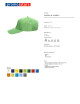 Promostars cap CLASSIC LIGHT GREEN with custom embroidery