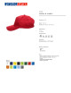 Promostars cap CLASSIC RED with your own print