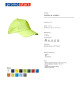 Promostars cap CLASSIC LIME with logo print