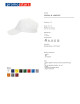 Promostars cap COMFORT WHITE embroidery logo print