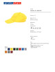 CZAPKA M COMFORT YELLOW with 5 panels under the logo.