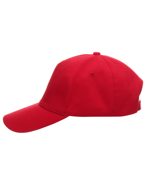 Promostars czapka z daszkiem COMFORT CZERWONY z własnym haftem logo