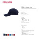 Crimson cut cap COMFORT PLUS NAVY embroidered logo print
