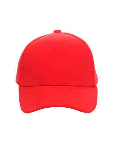 Purpurrot geschnittene COMFORT PLUS RED-Baseballkappe mit Logo-Stickdruck