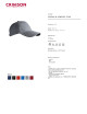 Crimson cut cap COMFORT PLUS LIGHT GRAY MELANGE print