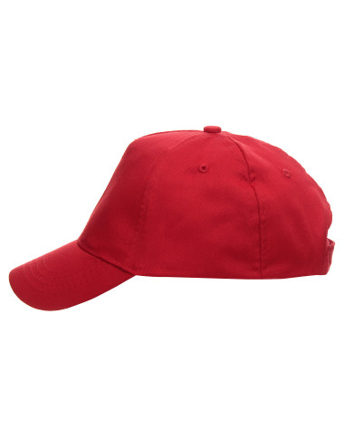 Promostars cap CLASSIC KID RED with own embroidery