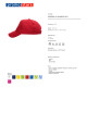 Promostars CLASSIC KID RED Baseballkappe mit eigener Stickerei
