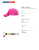 Promostars cap CLASSIC KID PINK under embroidery for companies
