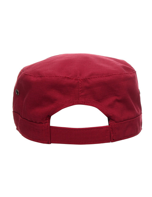 Crimson cut cap ARMY/RANGER DARK RED with logo embroidery