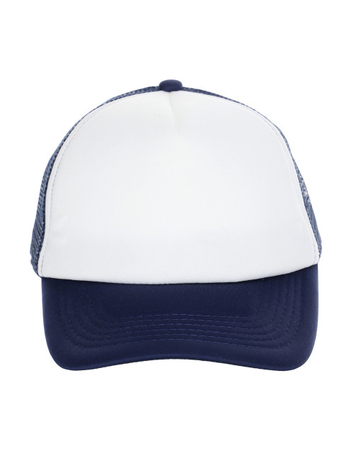 Promostars cap NET NAVY/WHITE logo print embroidery